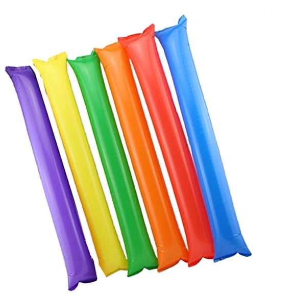 Baluue Inflatable for Sports Events and Parties, 60 Pieces Assorted Colors, Plastic Noise Makers