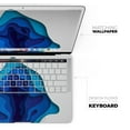 thumbnail image 4 of DesignSkinz 3D Blue Abstract Paper Cuts V2 Full-Body Skin Decal Wrap Cover for MacBook Air 13" M1 (A2337), 4 of 9