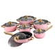 thumbnail image 2 of Juego de utensilios de cocina de acero inoxidable de 6 piezas con mango ergonómico portátil, que incluye un Rosa, 2 of 9