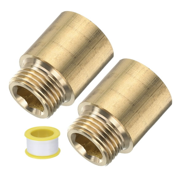 Uxcell 2 Pcs Shower Head Extension Arm  36mm Length Brass Shower Head Extender