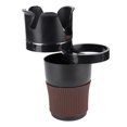 thumbnail image 4 of Adaptador de expansión multifunción para portavasos de coche con una base ajustable giratoria de 360°, organizador de portavasos para botellas de bebidas de coche, accesorios interiores(negro), 4 of 9