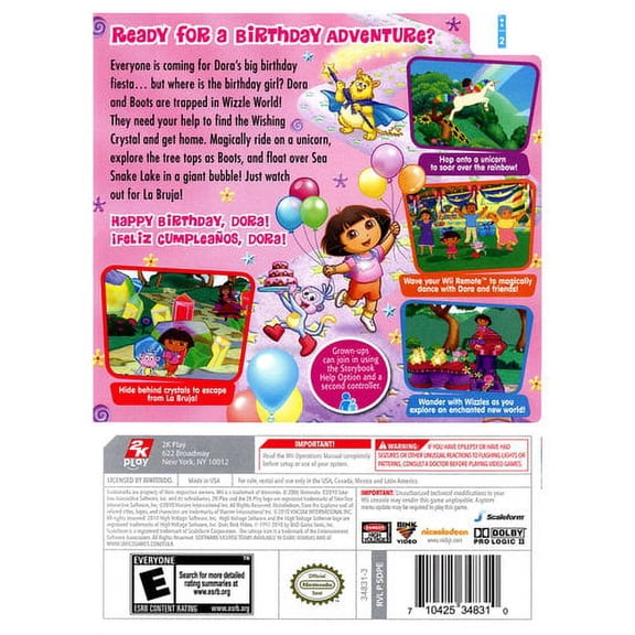 Pre-Owned Take-Two Dora's Big Birthday Adventure, No