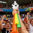 thumbnail image 5 of Stadium Horn, 10 Pack Vuvuzela Soccer Trumpets, Mini Air Horn Plastic Loud Noise Maker Cheering Blow Bullhorn for Sporting Events Football Carnival Party, 5 of 6