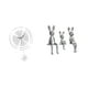 thumbnail image 1 of Reloj de pared,Reloj de pared decorativo para baño y dormitorio.,Escultura de figura,Estatua sentada Figura Escultura Adorno,Estatuas de conejos en miniatura para decoración de interiores, 1 of 8