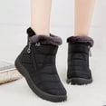 thumbnail image 4 of Womens Warm Faux Fur Lined Winter Snow Boots Waterproof Ankle Boots Outdoor Booties Comfortable Shoes for Women, 4 of 5