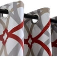 thumbnail image 3 of DriftAway Alexander Thermal Blackout Grommet Unlined Window Curtains, 2 Panels, 52" x 72", Red and Gray, 3 of 8