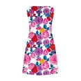 thumbnail image 5 of SMihono Robe d'Été Boho pour Femmes Grande Taille Robes d'Été pour Femmes Plage T-Shirt Floral Robe d'Été Décontractée avec Poches Robe Boho, 5 of 5