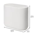 thumbnail image 2 of Papelera iDesign The Cade Collection Slim Oval White, 2 of 3