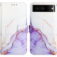 thumbnail image 2 of Case for Google Pixel 7,Google Pixel 7 Wallet Case Cute with Kickstand Magnetic and Card Holder Leather Flip Protective Case for Women Compatible with Google Pixel 7 Marble Purple, 2 of 10