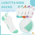 thumbnail image 4 of Loritta 20 Pairs Socks for Girl Sports Breathable Ankle Multi Colors Girls Socks, Size L, 4-7 Years Old, 4 of 6