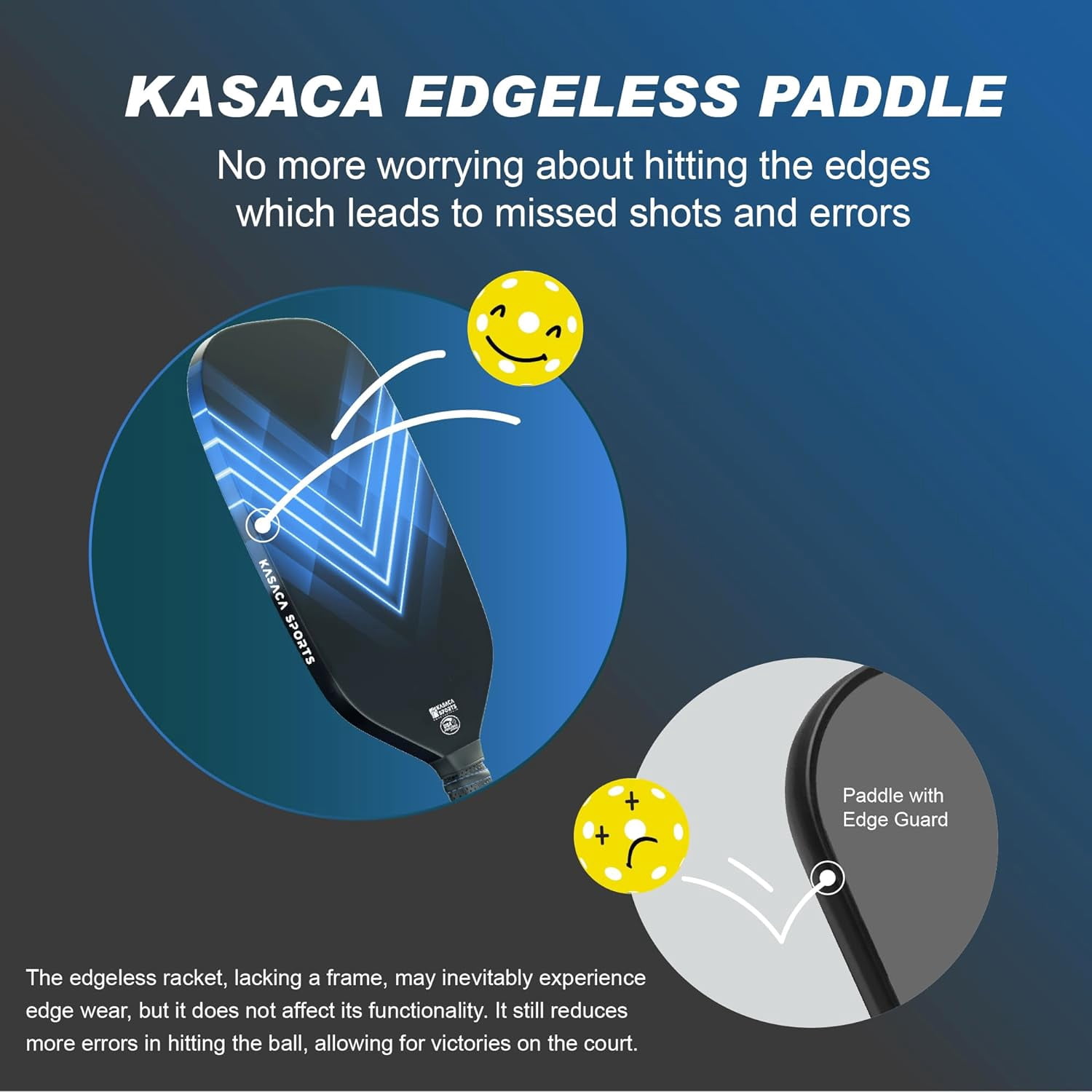 Pickleball Paddles, USAPA Carbon Fiber Pickleball Paddle with Ball Cover