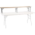 thumbnail image 3 of 72" x 12" x 12" Birchwood Bar Top Riser with Silver Legs, 3 of 9