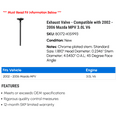 thumbnail image 2 of Exhaust Valve - Compatible with 2002 - 2006 Mazda MPV 3.0L V6 2003 2004 2005, 2 of 2