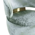 thumbnail image 4 of TOV Furniture Austin Robins Egg Blue Velvet Swivel Chair with Brass Base, 4 of 6
