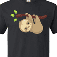 thumbnail image 4 of Inktastic Cute Sloth Hanging From Tree Branch, Lazy Sloth T-Shirt, 4 of 5