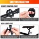thumbnail image 4 of ZHAOCHENG Luz Trasera para Bicicleta, Luz Trasera Intermitente para Bicicleta con Controles Remotos Inalámbricos, USB Recargable, Impermeable a Prueba de Golpes - 5 Modos de Iluminación, Luz Trasera p, 4 of 5