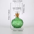 thumbnail image 6 of Vintage Style Oil Lamps for Indoor Use, Rustic Kerosene Lamp with Glass Hurricane, Lantern for Tabletop Decor Emergency Lighting, Green, 6 of 9