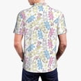 thumbnail image 3 of Balery Cartoon Bunny Printed Men’s Short Sleeve Polo Shirt, Midweight Men's Shirt,Golf Polo shirts -XX-Large, 3 of 8