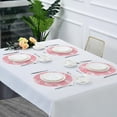 thumbnail image 7 of SKYSONIC Pink Flamingos Pattern Round Placemats for Dining Table Non-Slip Heat-Resistant Polyester Table Mats Set of 1 Washable Table Mats for Kitchen Dining Table Decoration (778), 7 of 7