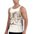 thumbnail image 2 of Gaeub Western Desert Cowboys Men's Athletic Tank Top, Workout Sleeveless Shirts, Running Tank Tops for Gym, Running, Training - Medium, 2 of 9