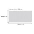 thumbnail image 2 of Uxcell 100mm x 50mm x 0.5mm Rectangle 6061 Aluminum Sheet Flat Metal Plate Stock, 6Pack, 2 of 5