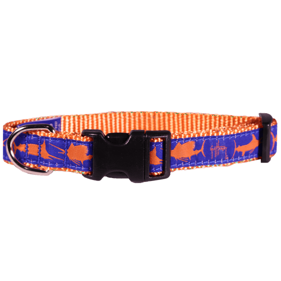 Guy Harvey 3 Orange Marlin Dog Collar