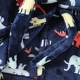 thumbnail image 5 of HCNTES Boys Winter Outfits Kids Boys Hooded Bathrobe Toddler Cozy Fleece Robe Pajamas Sleepwear Lounging Boys Autumn Winter Set, 5 of 9