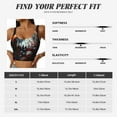 thumbnail image 5 of Uemuo USA Bald Eagle Pattern Women's Sports Bra - High Impact Support, Breathable, and Comfortable Athletic Bra for Running, Yoga, and Workouts, 5 of 9