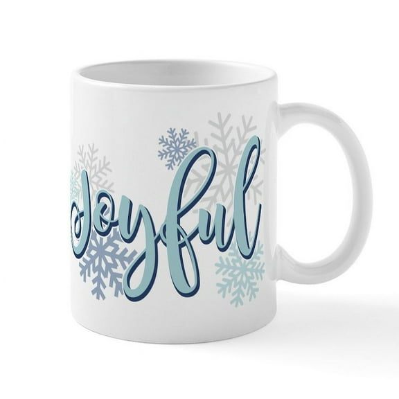 CafePress - Joyful Mug - 11 oz Ceramic Mug - Novelty Coffee Tea Cup