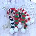 thumbnail image 1 of Hesroicy 2 piezas de mini bufandas navideñas con elementos navideños, pequeñas bufandas decorativas realistas para casa de muñecas, pequeñas bufandas decorativas para micropaisaje, 1 of 8