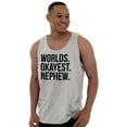 thumbnail image 5 of Worlds Okayest Nephew Aunt Uncle Joke Tank Top Sleeveless Tee Men Brisco Brands S, 5 of 5