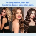 thumbnail image 3 of 6 Pcs Jumbo Self Grip Hair Curlers for Long Hair, Large Roller No Heat Salon Hairdressing Rollers for Women, Random Color, 3 of 5