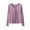 Purple, variant on AherBiu Pajama Tops for Women V Neck Ruched Loose Long Sleeve Comfy Top T Shirt Sleepwear Soft Tees