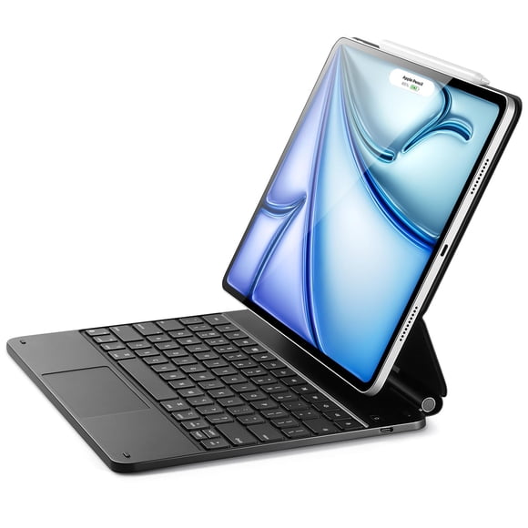 ESR iPad Air 13 Inch Case Keyboard (M3/M2, 2025/2024) & iPad Pro 12.9 inch (6th/5th/5th/3rd) Magic Keyboard, Easy-Set Floating Ca