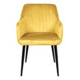 thumbnail image 2 of Set 2 Sillas Comedor Sillones Terciopelo Acolchadas Modernas, 2 of 5