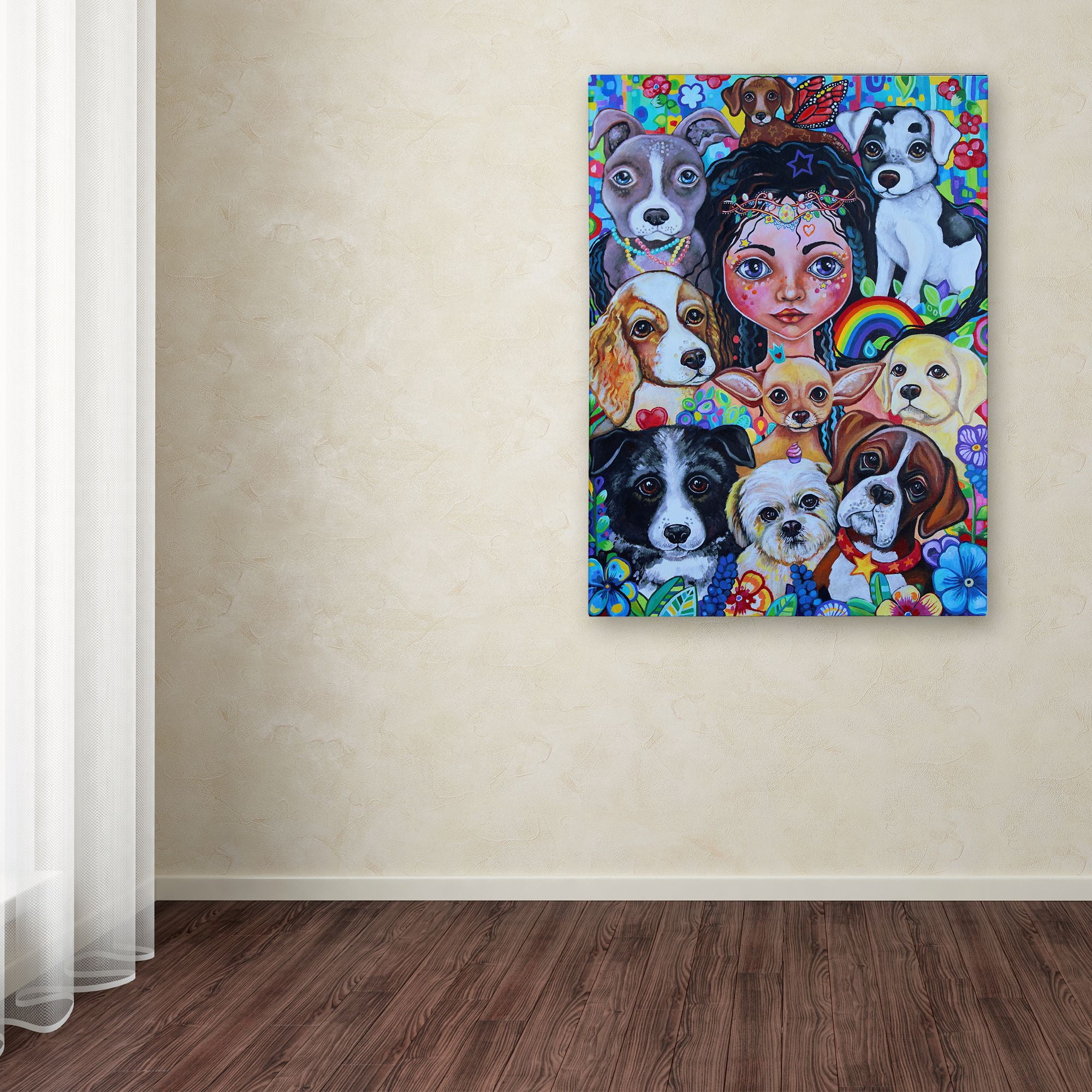 Trademark Fine Art 'Hilary the Fairy Dogmother' Canvas Art by Lynda Bell
