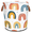 Multicolor 1, variant on ADECORIVY Boho Rainbow Laundry Basket, Foldable Laundry Hamper, Dirty Clothes Hamper Clothes Organizer Basket for Bathroom, Bedroom, Dorm