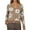 Khaki, variant on Women Cardigan Floral Pattern V Neck Short Knit Button Up Sweater Soft Cozy Top Lightweight Cardigans