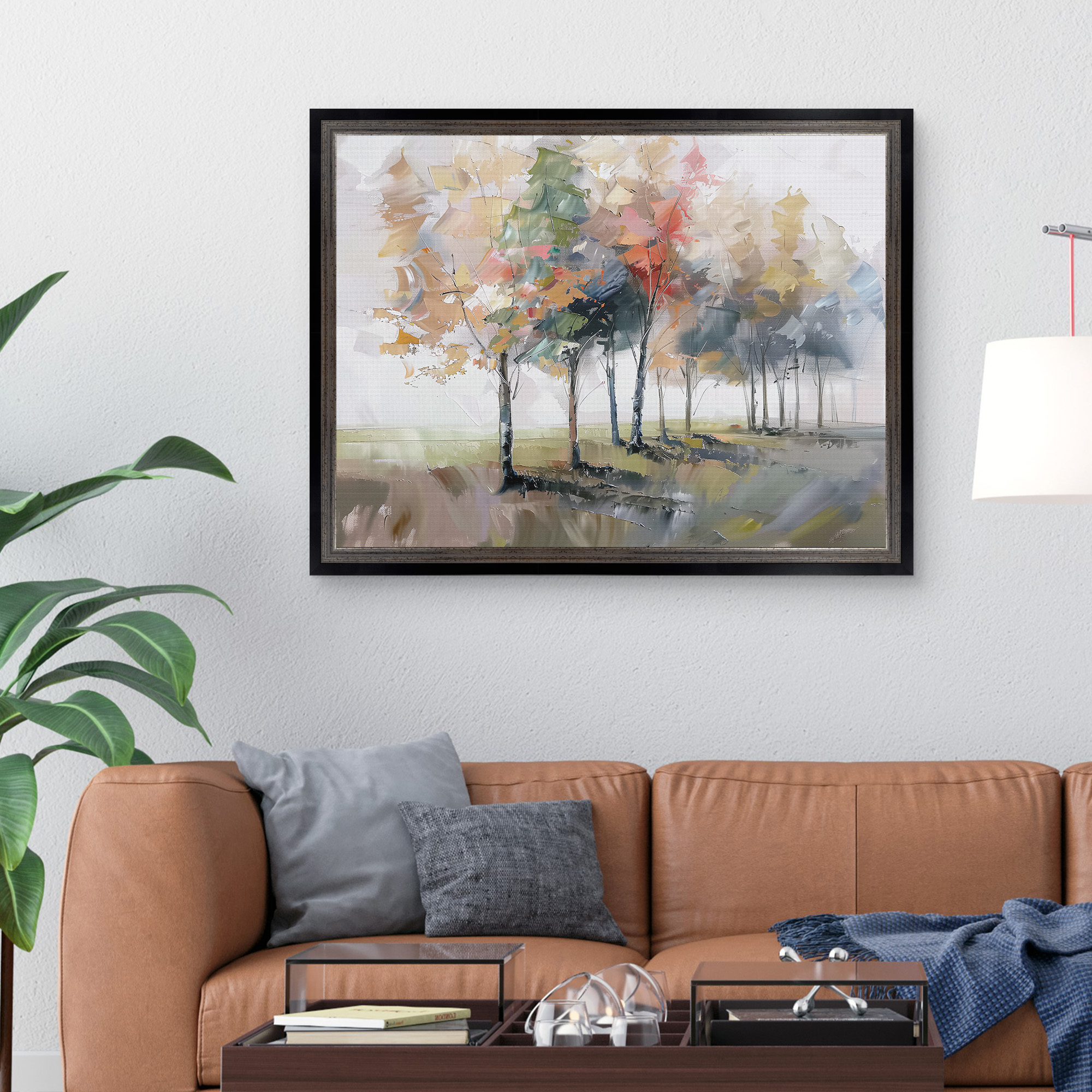 Nature's Palette I Framed Canvas