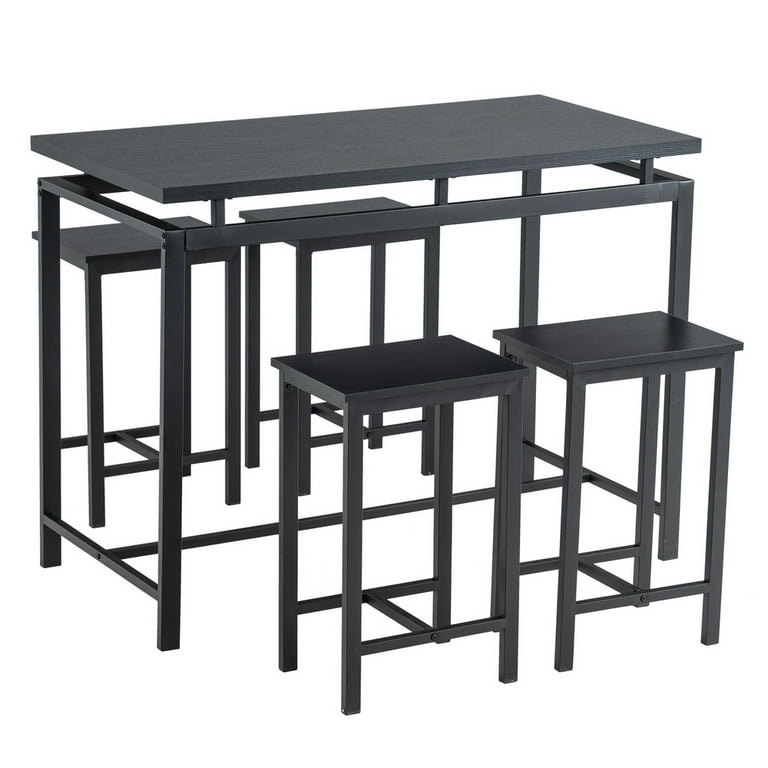 Walmart black discount table and chairs