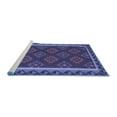 thumbnail image 2 of Ahgly Company Machine Washable Indoor Rectangle Oriental Blue Traditional Area Rugs, 5' x 7', 2 of 4