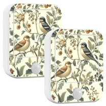 Yayeee 2-Pack Plug in LED Night Lights with Light Sensors Motion Detectors, Green Birds