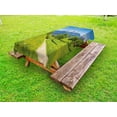 thumbnail image 1 of Landscape Outdoor Tablecloth, Wildflowers in the Alps and Snow-capped Mountains National Park Bavaria Germany, Decorative Washable Fabric Picnic Tablecloth, 58 X 120 Inches, Yellow Green, by Ambesonne, 1 of 2