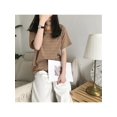 thumbnail image 2 of Women Crewneck Striped Short Sleeve T-Shirt Top Blouse Vacation Office Work Blouse Top, 2 of 4