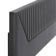 thumbnail image 4 of Modway Patience Channel Tufted Performance Velvet Twin Headboard in Charcoal, 4 of 7