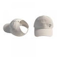 thumbnail image 3 of Xmarks Womens Ponytail Baseball Cap Adjustable High Messy Bun Ponycap Quick Drying Hat, 3 of 3