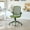 Green, variant on Noble House Ergonomic Mesh Swivel Office Chair, Lifting Multifunction Task Chair with Flip Arms and Mid-Backrest, Red