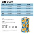 thumbnail image 4 of Kdxio Blue Ocean Wave Sunflower for Men's Muscle T-shirt,Sleeveless for Workout Running Athletic Gym Lounge Casual, 4 of 5