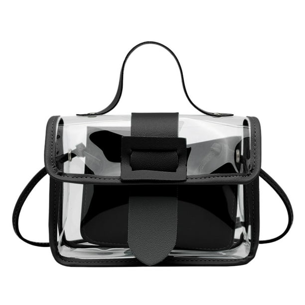 Bolsa transparente Crossbody Bolsa transparente Estadio Bolsillo interior aprobado para Conciertos Festivales Eventos deportivos