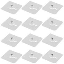 SEWCHICS Picture Hangers Reusable Screw Stickers Transparent Acrylic 12PCS